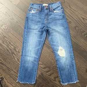 High-rise straight jean for sale